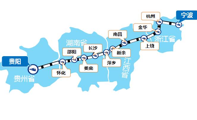 宁波—贵阳线高铁列车广告