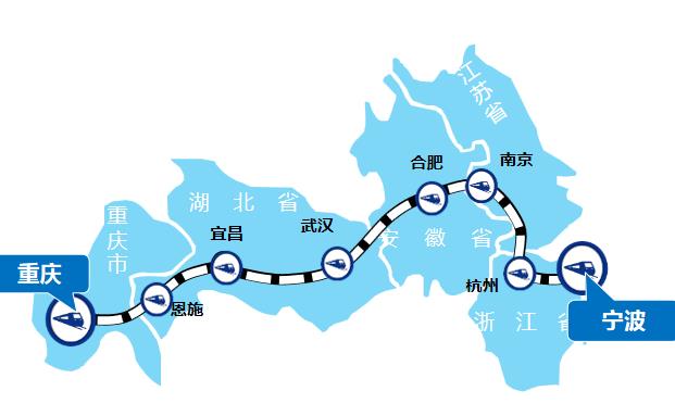 重庆—宁波线高铁列车广告